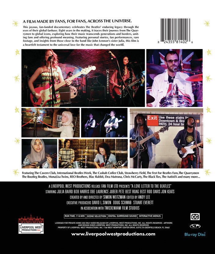 a love letter to the beatles - Back Panel - Blu-ray