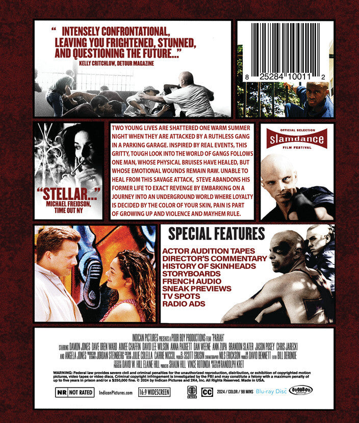 pariah - Back Panel - Blu-ray