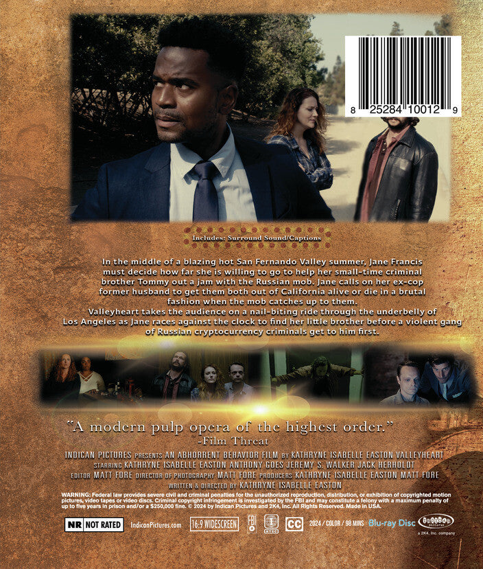 valley heart - Back Panel - Blu-ray