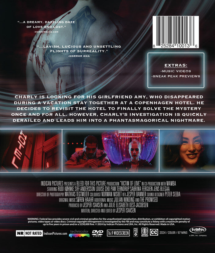 victim of love - Back Panel - Blu-ray