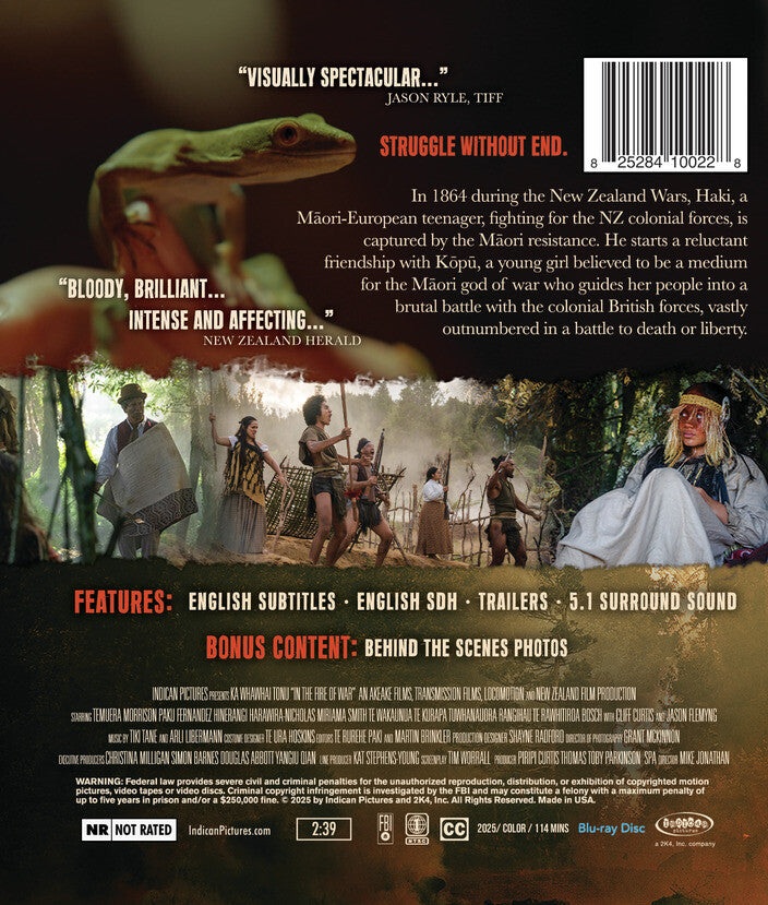 in the fire of war - Back Panel - Blu-ray
