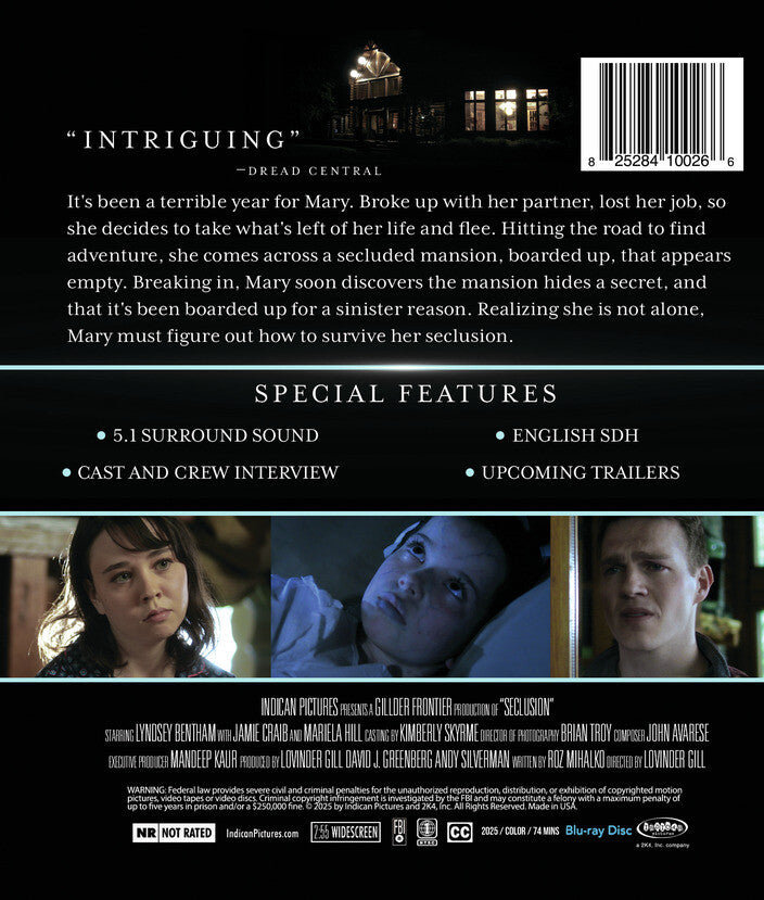 Seclusion - Back Panel - 