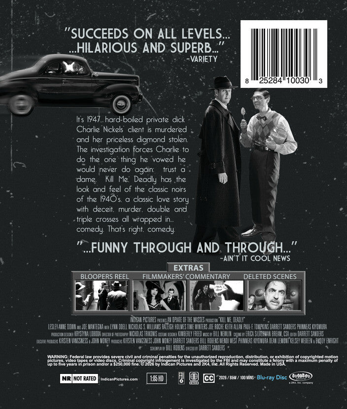 Kill Me Deadly - Back Panel - 