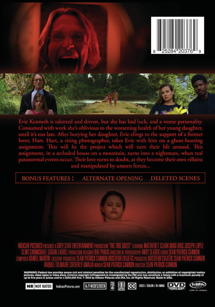 the 3rd guest - Back Panel - DVD