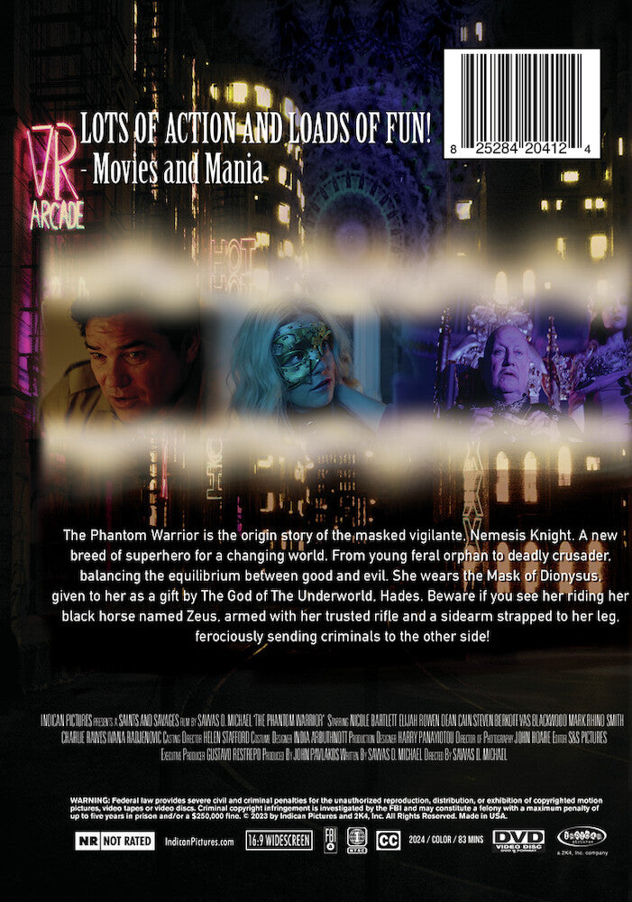 phantom warrior - Back Panel - DVD