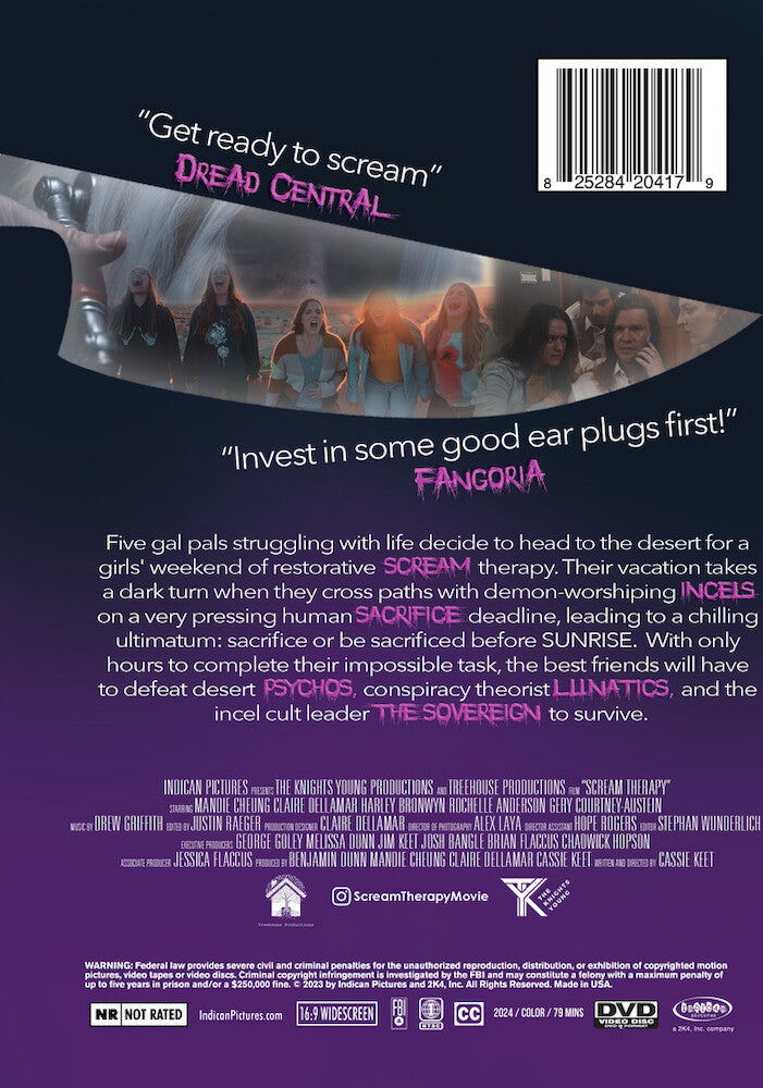 scream therapy - Back Panel - DVD