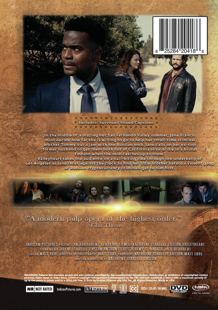 valleyheart - Back Panel - DVD