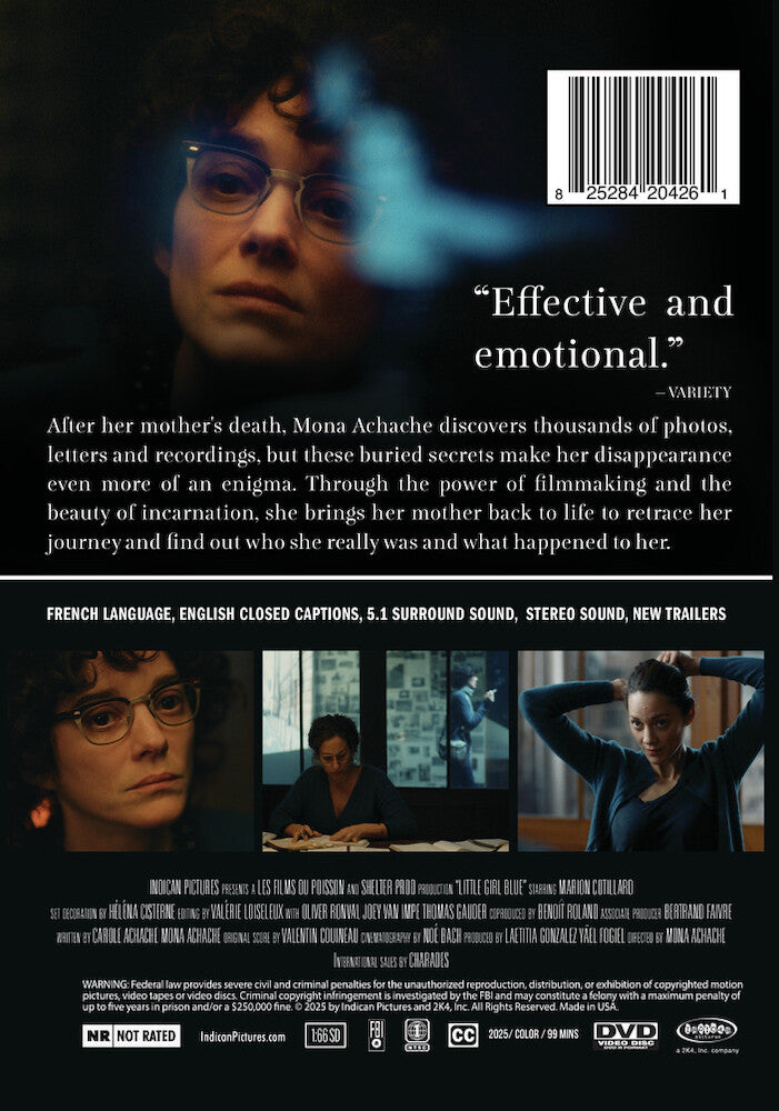 little girl blue - Back Panel - DVD