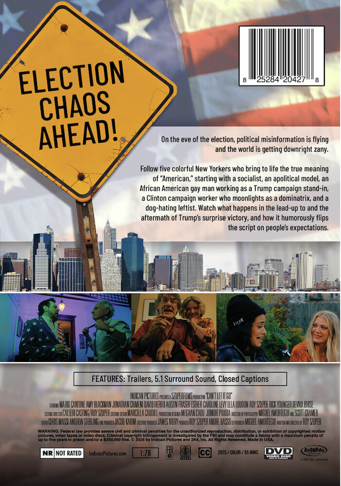 can't let it go - Back Panel - DVD