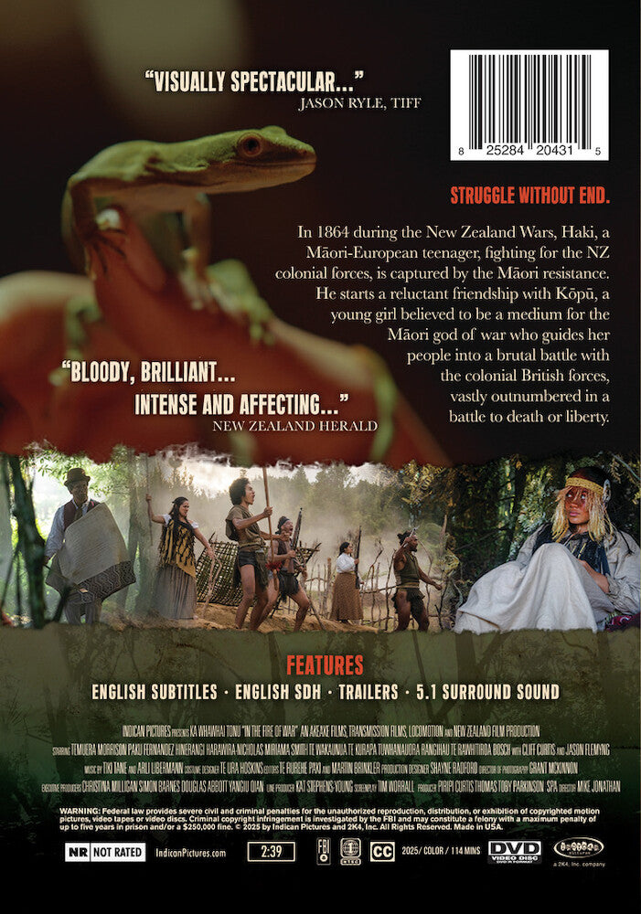 in the fire of war - Back Panel - DVD