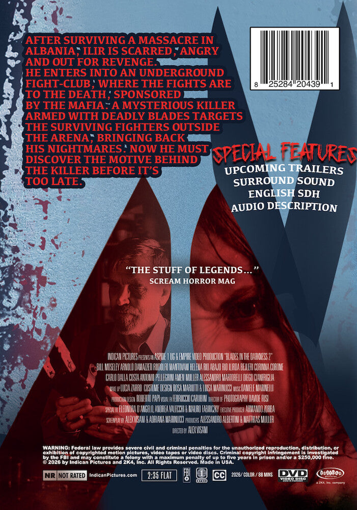 Blades in the Darkness 2 - Back Panel - 