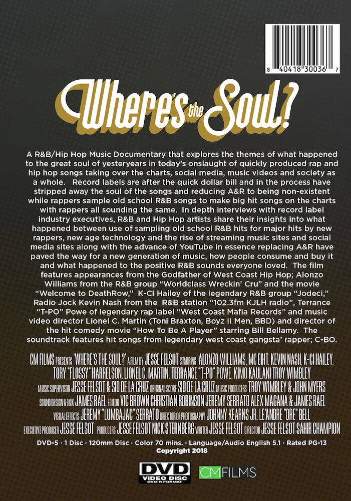 where's the soul? - Back Panel - DVD