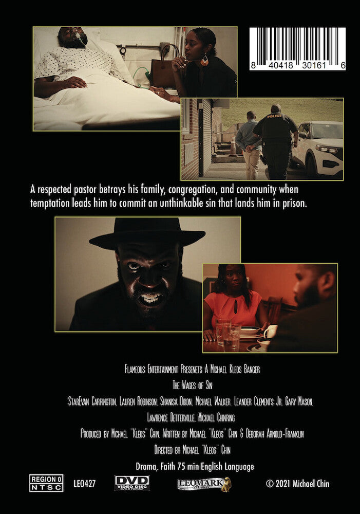 the wages of sin - Back Panel - DVD