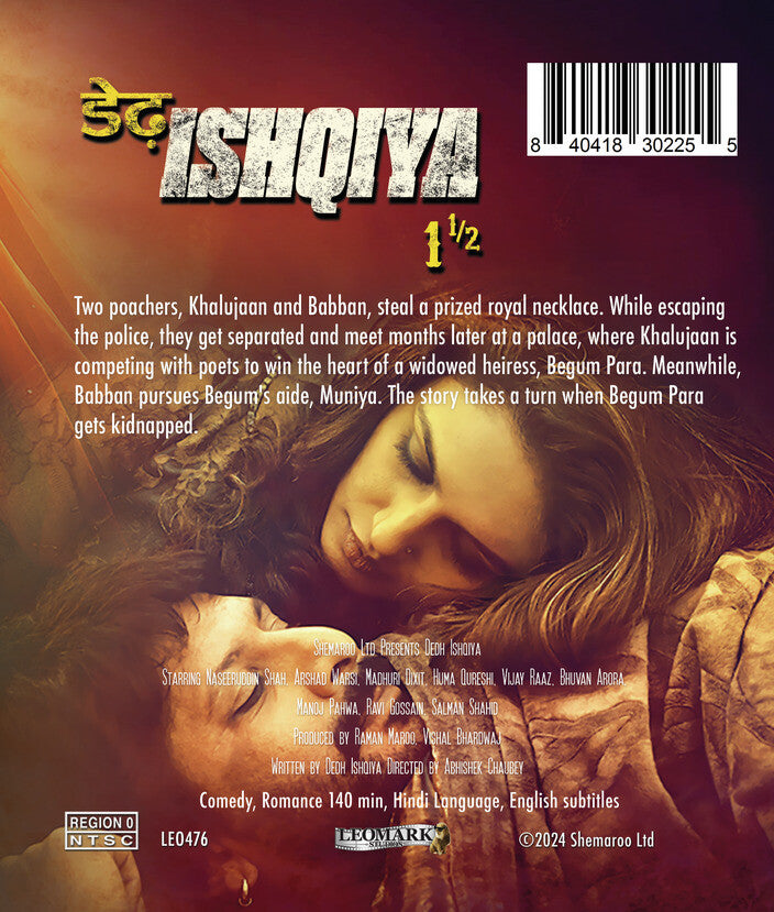 dedh ishqiya - Back Panel - Blu-ray