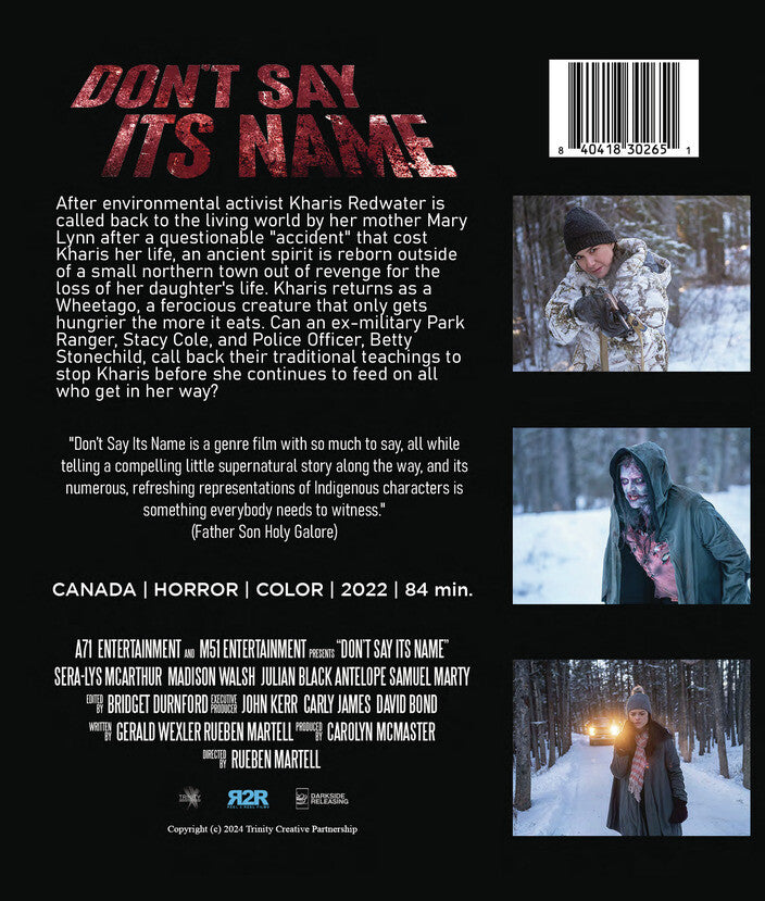 Don't Say Its Name - Back Panel - 