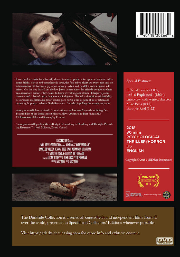 anonymous 616 - Back Panel - DVD
