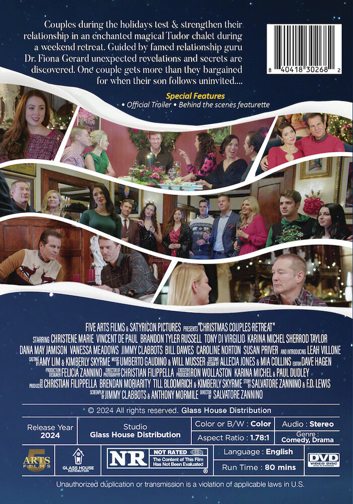 christmas couple's retreat - Back Panel - DVD