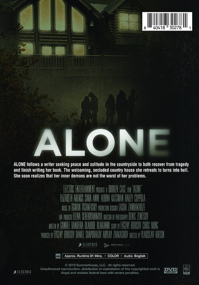 alone - Back Panel - DVD