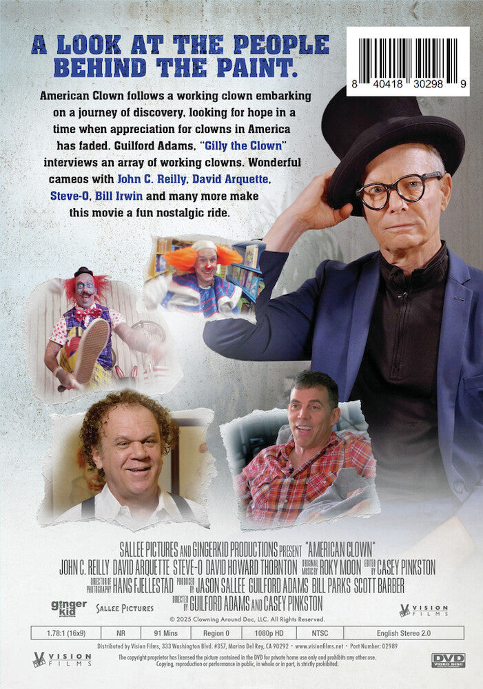 american clown - Back Panel - DVD