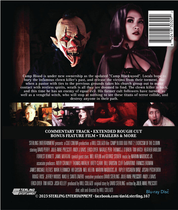 camp blood 666 part 2: exorcism of the clown - Back Panel - Blu-ray