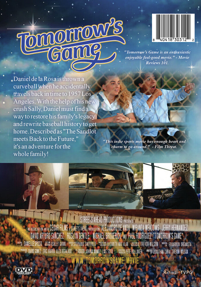 tomorrow's game - Back Panel - DVD