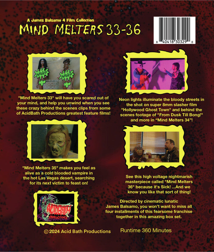 Massive Melters: Mind Melters 33-36 - Back Panel - 