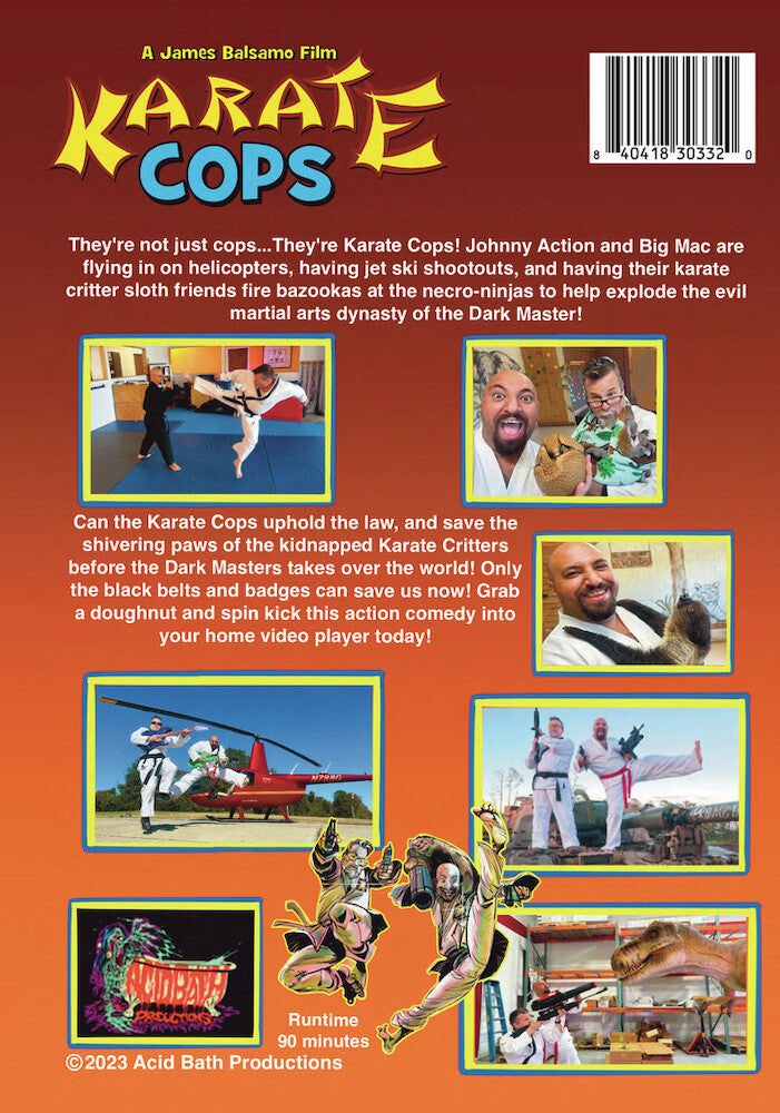 Karate Cops - Back Panel - 
