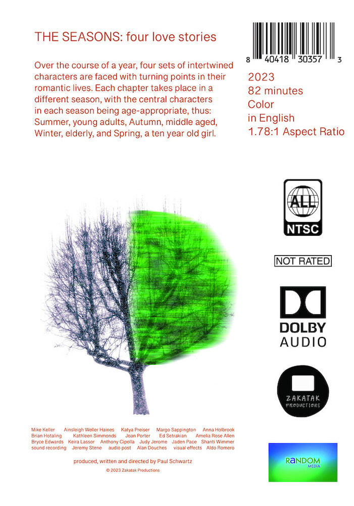 the seasons: four love stories - Back Panel - DVD