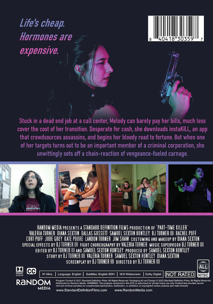 part-time killer - Back Panel - DVD