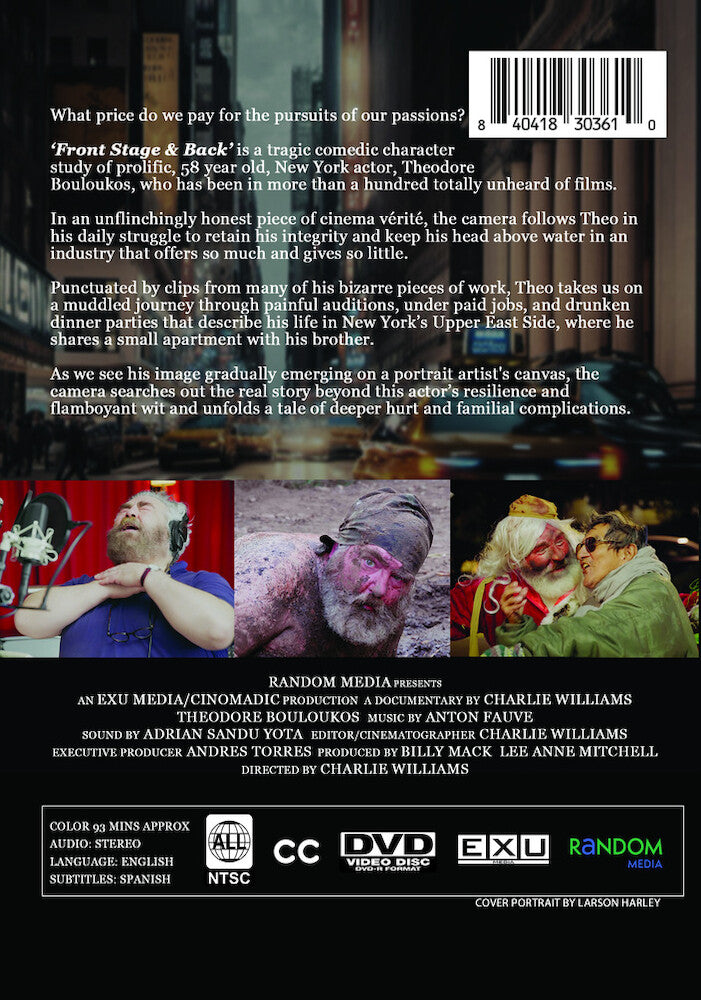 front stage & back - Back Panel - DVD