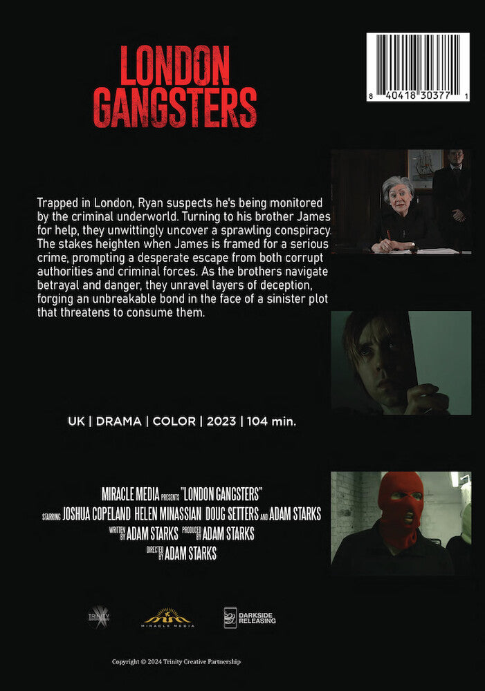 london gangsters - Back Panel - DVD