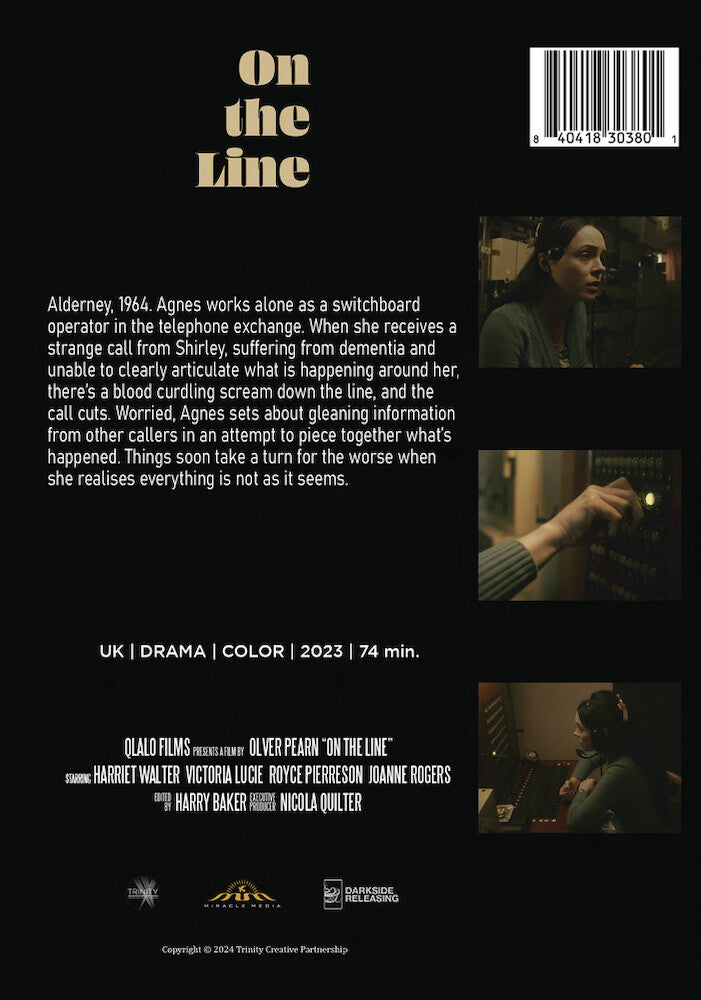 on the line - Back Panel - DVD