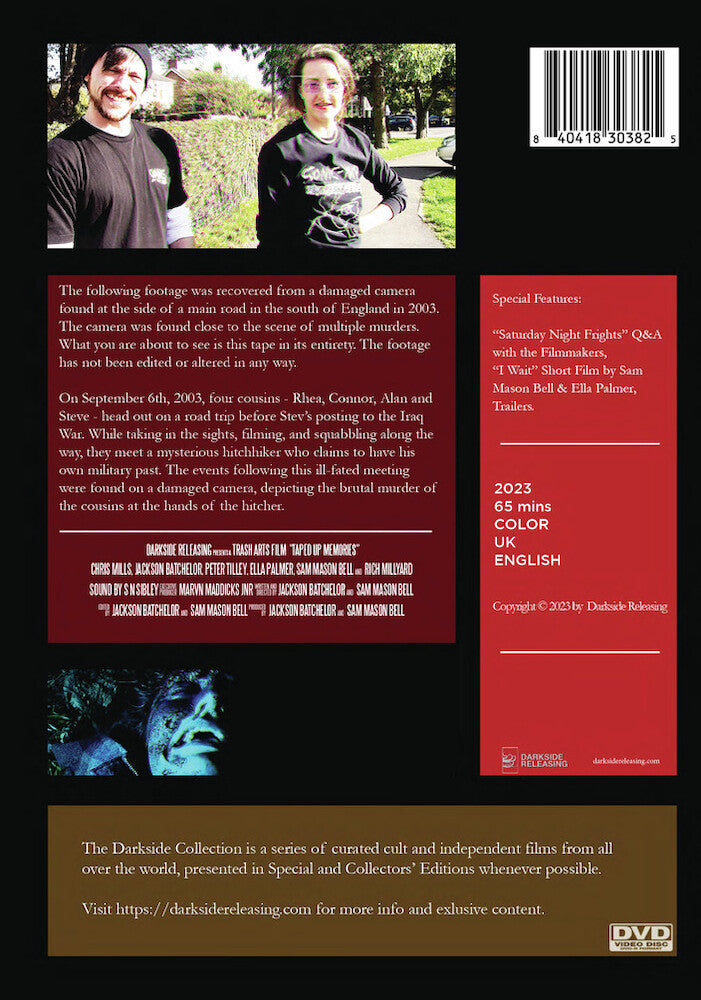 taped-up memories - Back Panel - DVD