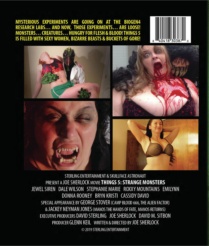 things 5: strange monsters - Back Panel - Blu-ray