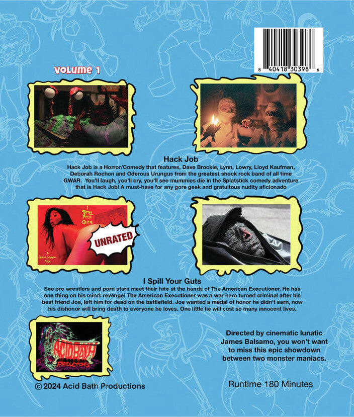 Monster Matchup - Volume 1 - Back Panel - 