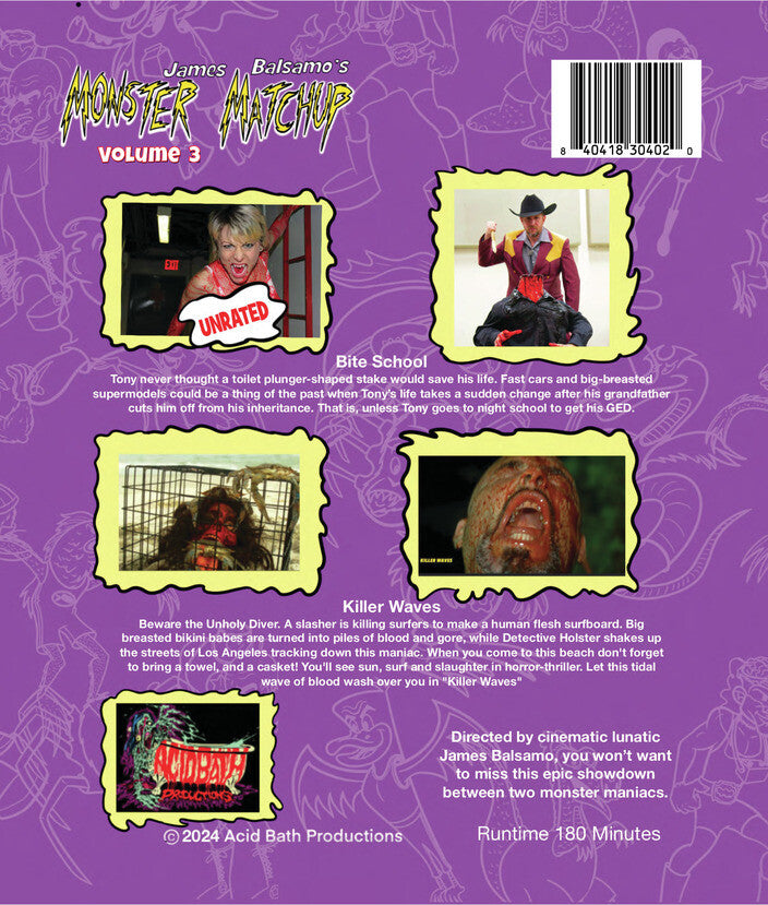Monster Matchup - Volume 3 - Back Panel - 