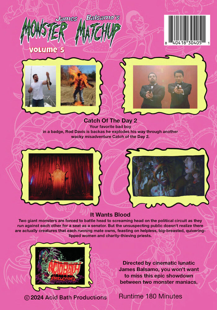 Monster Matchup - Volume 5 - Back Panel - 