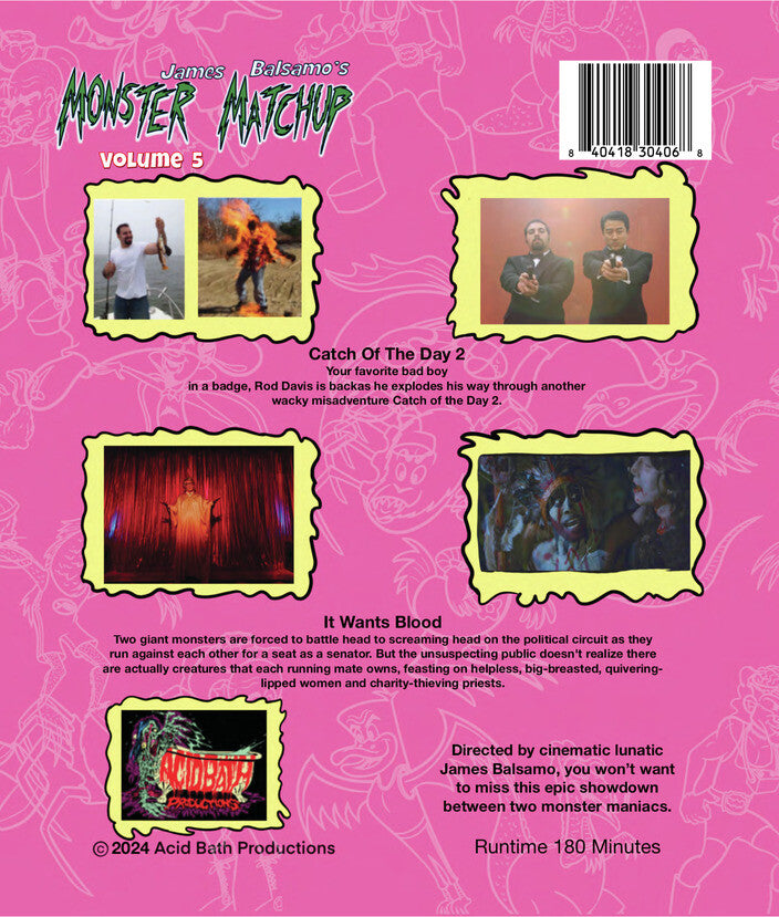 Monster Matchup - Volume 5 - Back Panel - 