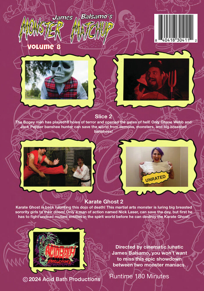 Monster Matchup - Volume 8 - Back Panel - 