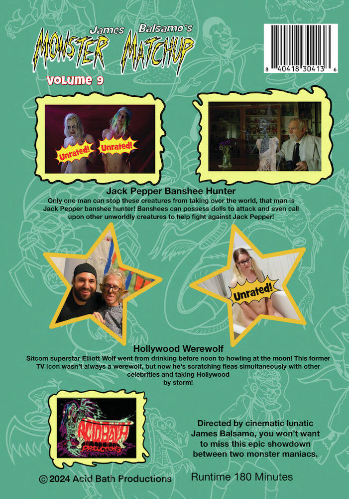 Monster Matchup - Volume 9 - Back Panel - 