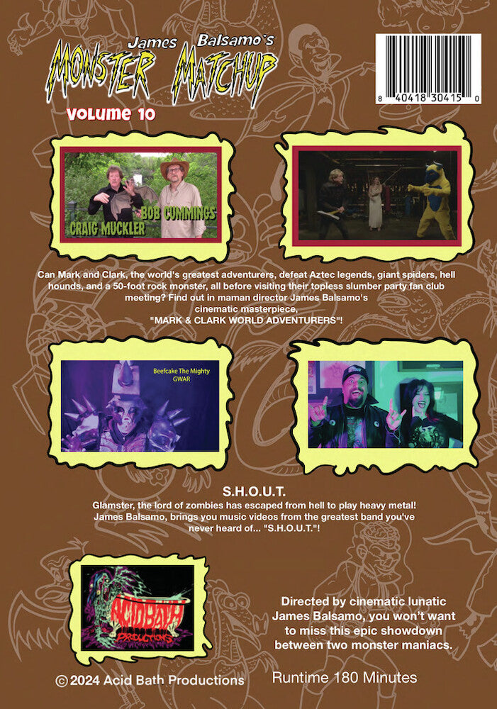 Monster Matchup - Volume 10 - Back Panel - 