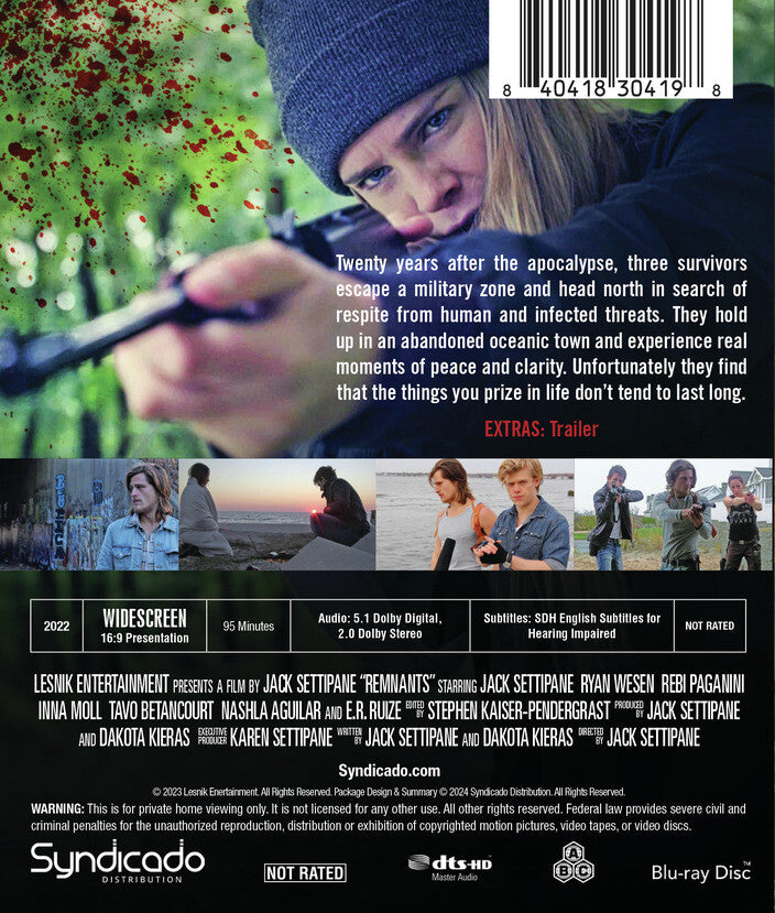 remnants - Back Panel - Blu-ray