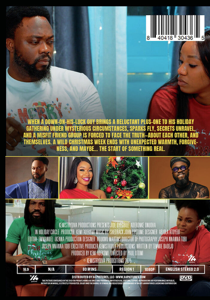 the holiday circle - Back Panel - DVD