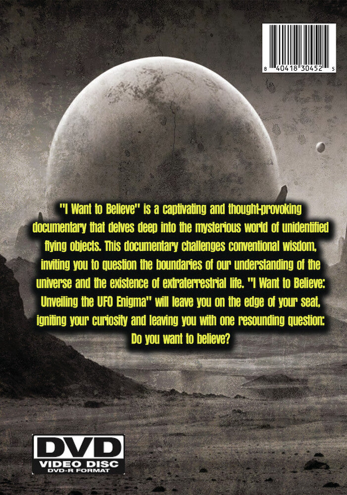 I Want to Believe 3: Aliens Among Us - Back Panel - 