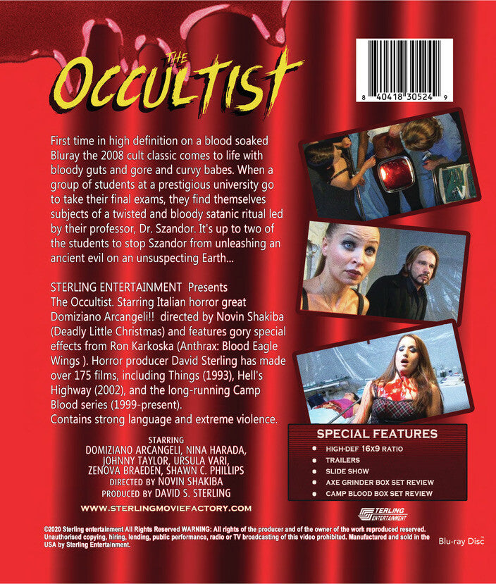 the occultist - Back Panel - Blu-ray