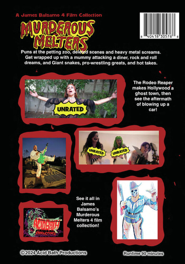Murderous Melters! Mind Melters 41- 44 set - Back Panel - 