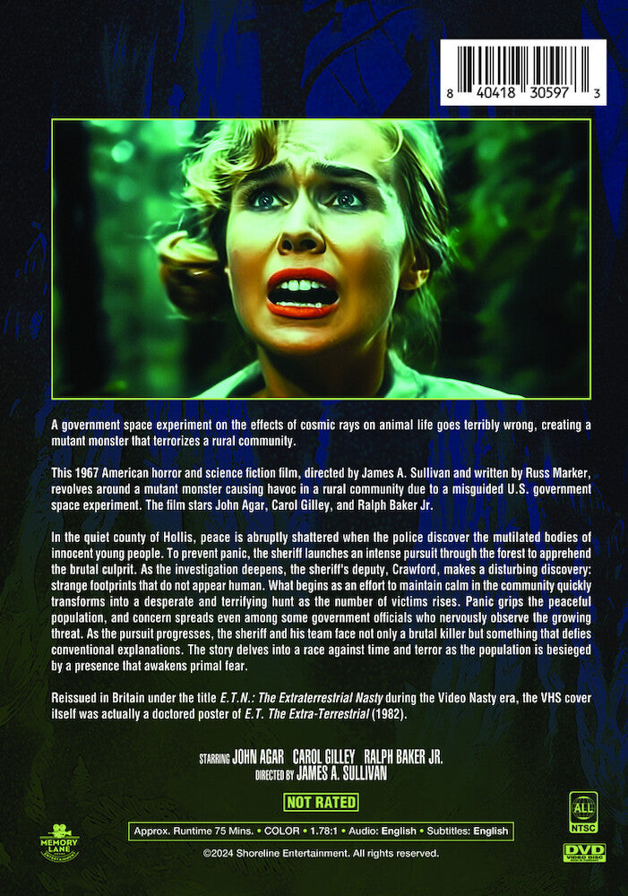 night fright - Back Panel - DVD