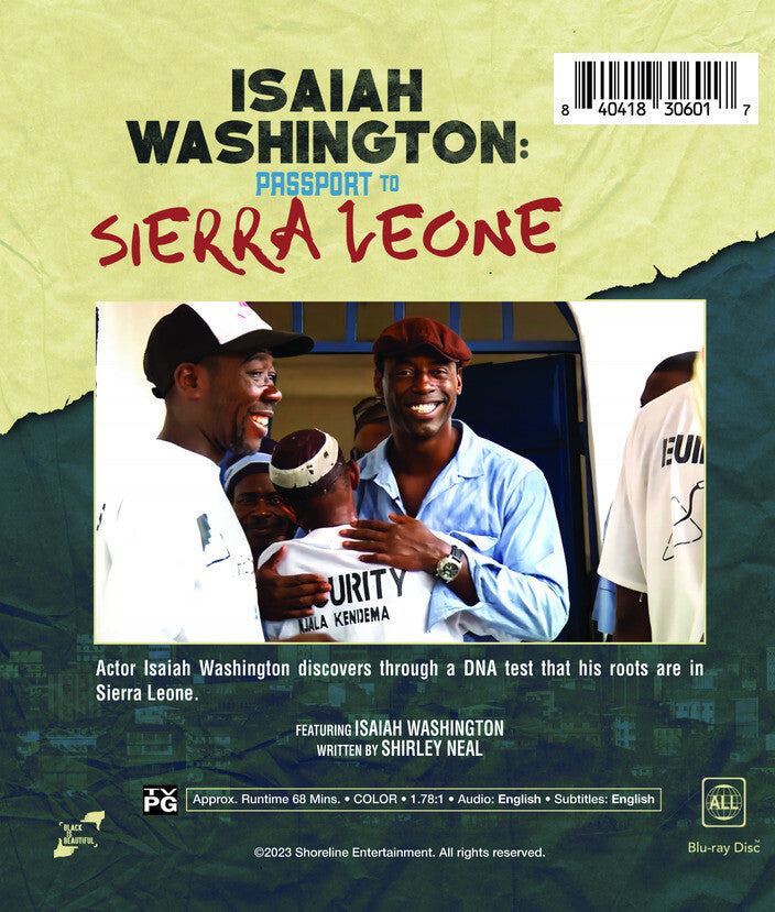 isaiah washington: passport to sierra leone - Back Panel - Blu-ray