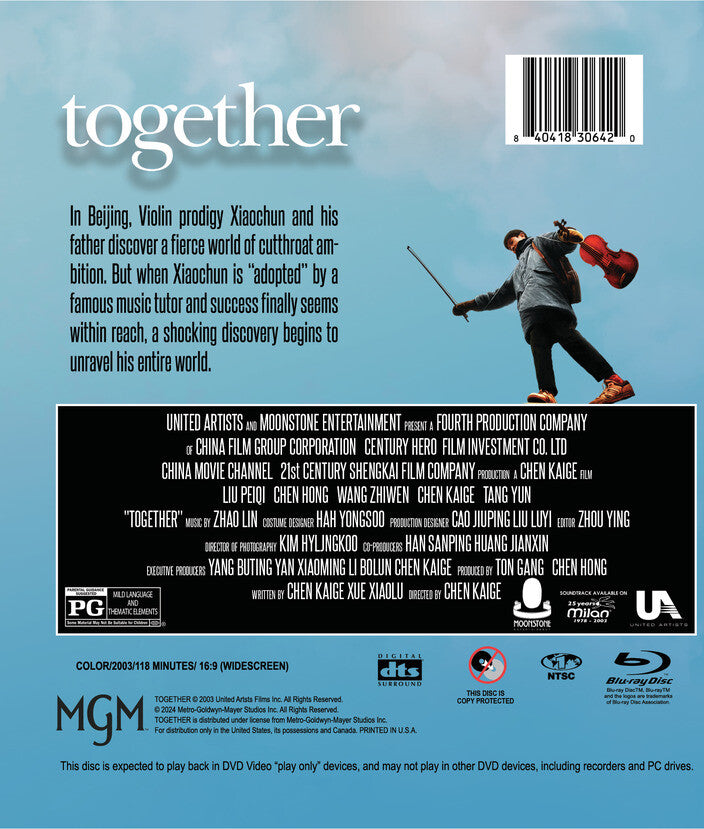 together (2003) - Back Panel - Blu-ray