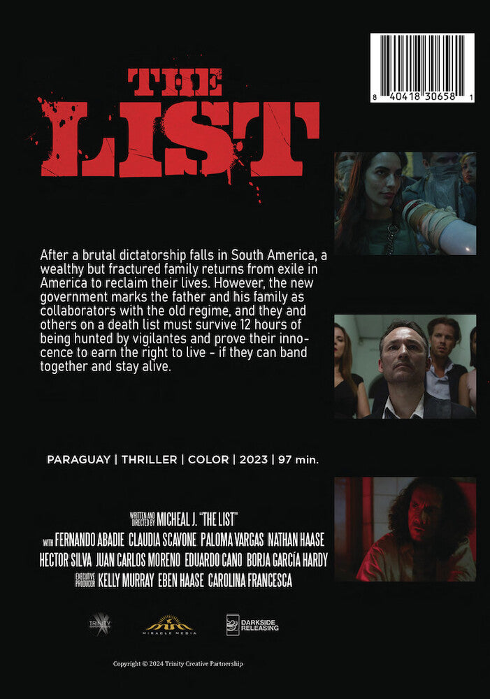 The List - Back Panel - 
